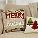 Saro Lifestyle Embroidered Merry Christmas Decorative Throw Pillow, alternative image