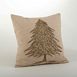 Saro Lifestyle Beaded Christmas Tree Decorative Throw Pillow, Front