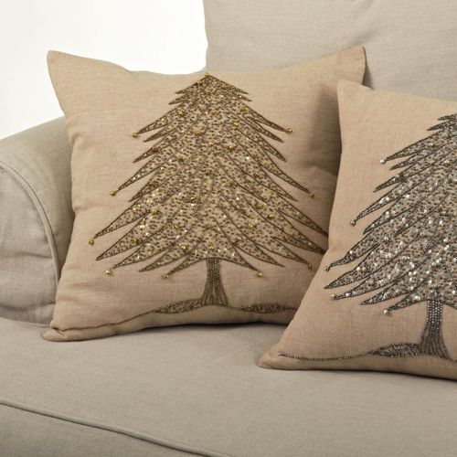 Beaded christmas outlet pillows