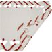 Saro Lifestyle Christmas Candy Cane Stripe Placemat, Back