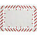 Saro Lifestyle Christmas Candy Cane Stripe Placemat, Front