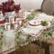 Saro Lifestyle Christmas Candy Cane Stripe Placemat, alternative image