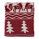 Saro Lifestyle Knitted Christmas Throw Blanket, Front