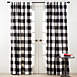 Saro Lifestyle Buffalo Plaid 54 x 84 Cotton Curtains, Front