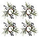 Saro Lifestyle Pine and Berry 5 inch Napkin Rings, alternative image