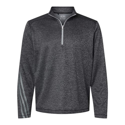 adidas Men's Big Heathered Quarter Zip Pullover