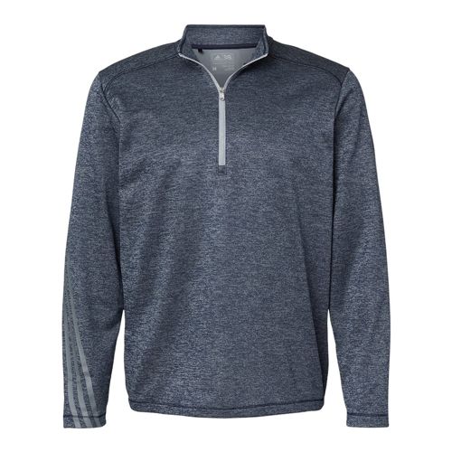 adidas Men's Big Heathered Quarter Zip Pullover