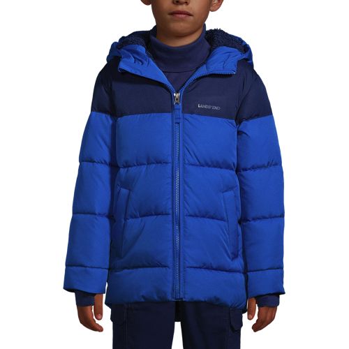 Boys Winter Parka Water Resistant Hooded Puffer Fleece Lined Jackets Coats