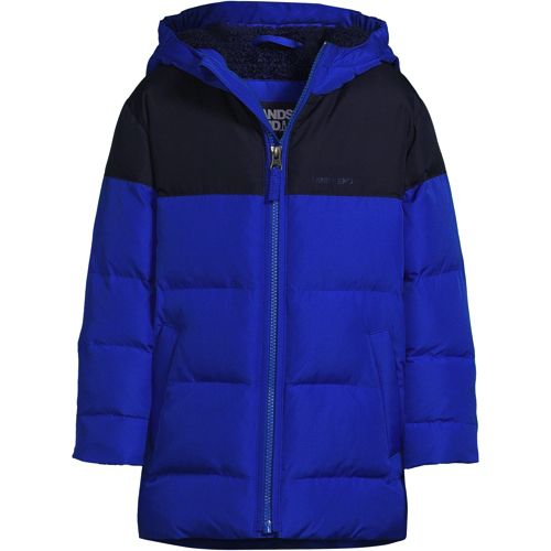 Lands' End Kids ThermoPlume Packable Jacket, Boy's, Size: Kids XL, Blue