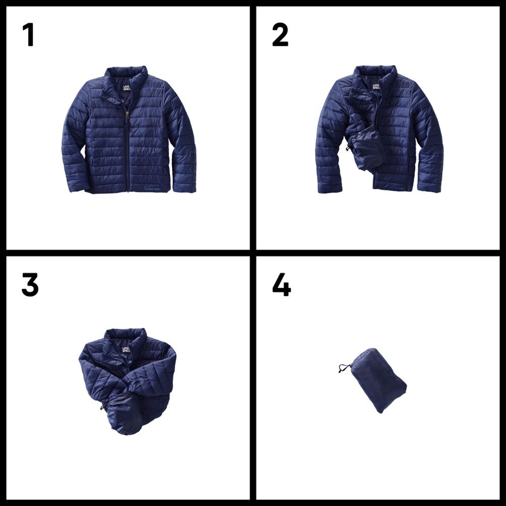 Kids ThermoPlume Packable Jacket Lands End