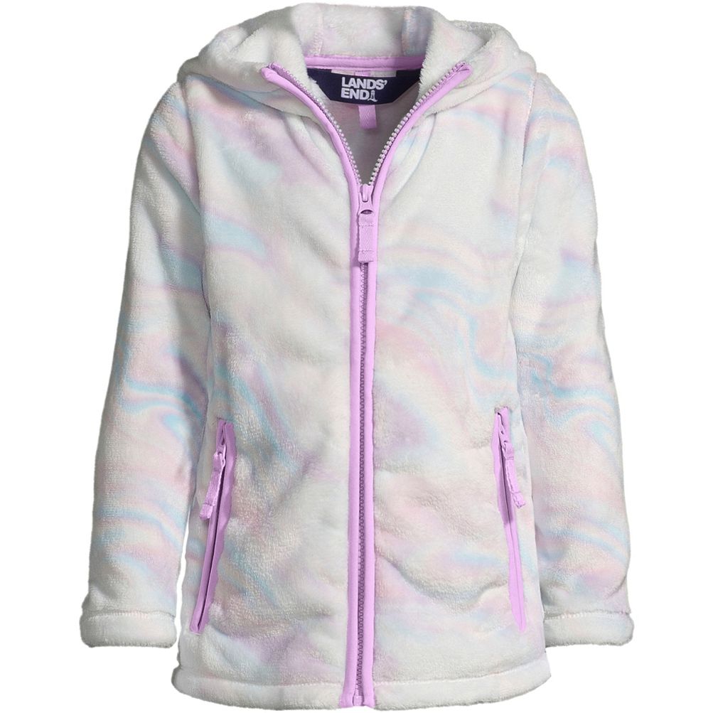 Girls Plus Softest Fleece Hoodie | Lands' End