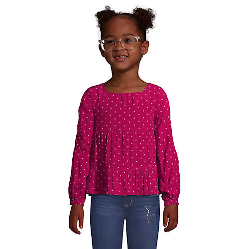 Girls Long Sleeve Tiered Top - Secondary