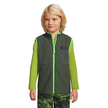 Kids by Strukturfleece-Jacke für Kinder Lands End Jungen Kleidung Jacken & Mäntel Jacken Regenjacken Größe:110/116 regular Polyester 