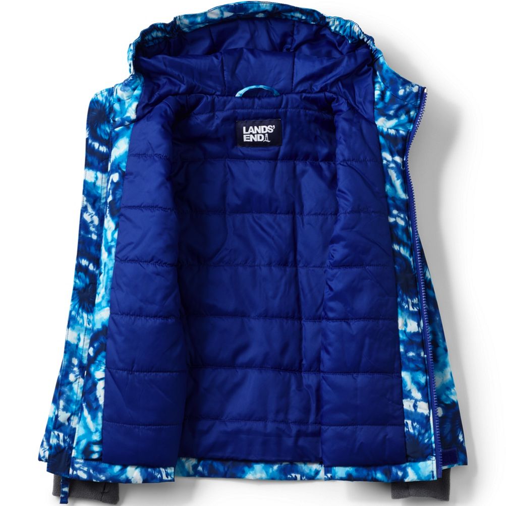 Zshow Boy's Winter Jacket Windproof Ski Jacket Quilted Rain Coat with Hood Blue 14/16, Size: 14-16, Black