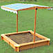Merry Products Wooden Sandbox with Canopy, alternative image