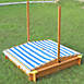 Merry Products Wooden Sandbox with Canopy, alternative image
