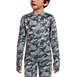 Boys Thermal Base Layer Long Underwear Thermaskin Crew Neck Shirt, Front