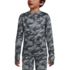 Boys Thermal Base Layer Long Underwear Thermaskin Crew Neck Shirt, Front