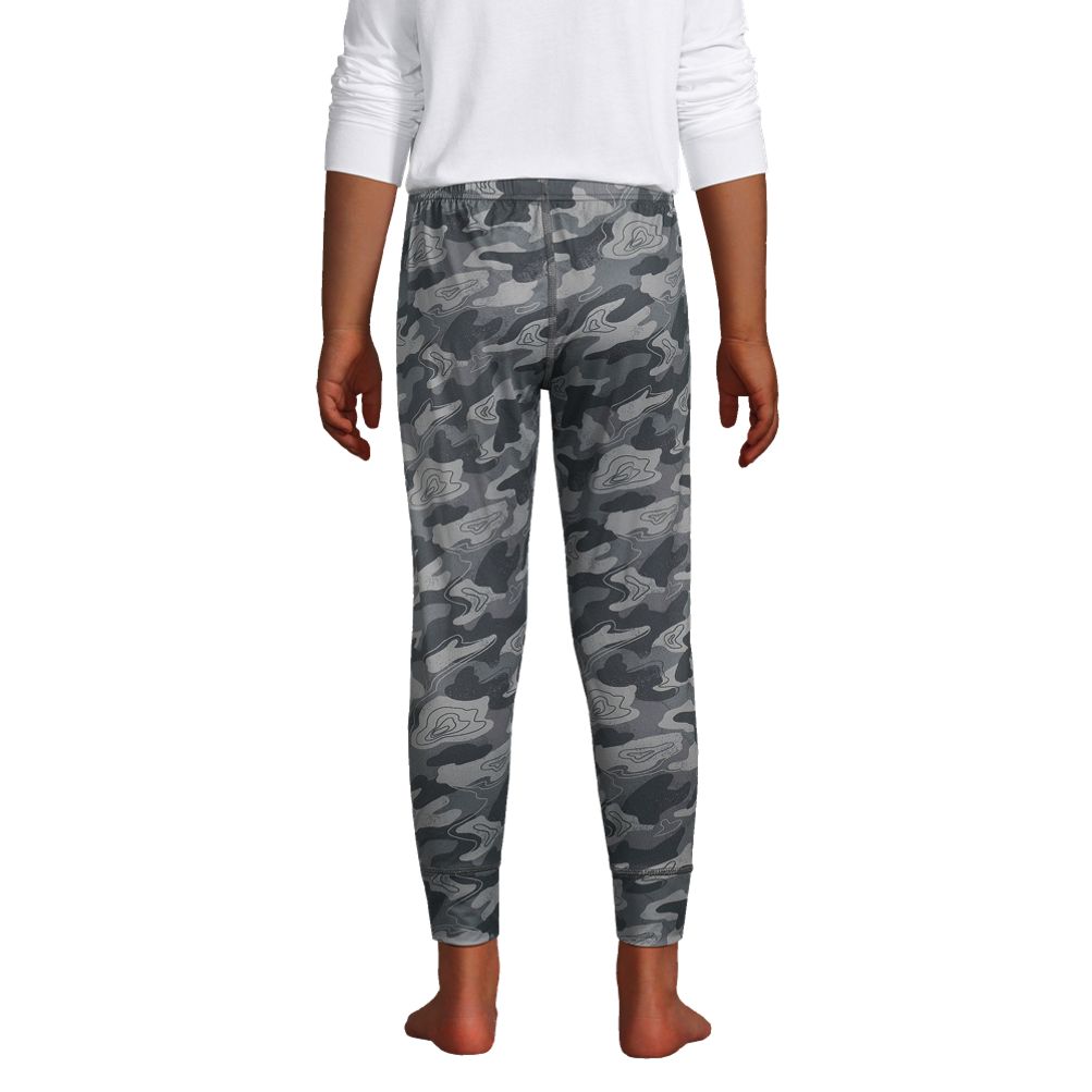 Lands' End Kids Thermal Base Layer Long Underwear Thermaskin Pants -  X-large - Ultimate Gray Camo Print : Target