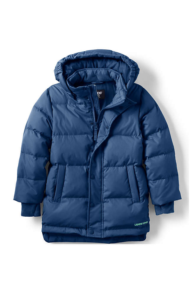 Kids Wide Channel Down Puffer Parka, Front