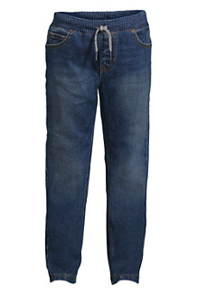 Boys' Iron Knee Lined Stretch Pull On Denim Jeans 