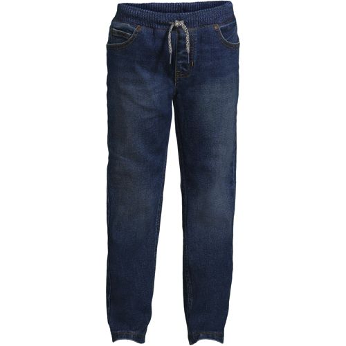 Boys' Iron Knee Lined Stretch Pull On Denim Jeans