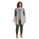 Women's Plus Size Fine Gauge Cotton Long Open Cardigan Sweater, alternative image