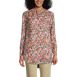 Women's Linen A-Line Long Sleeve Tunic Top, Front