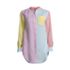 Women's Plus Size Linen A-Line Long Sleeve Tunic Top, Front