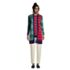 Women's Petite Fine Gauge Cotton Long Open Cardigan Sweater - Pattern, Front