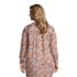 Women's Plus Size Linen A-Line Long Sleeve Tunic Top, Back