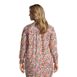 Women's Plus Size Linen A-Line Long Sleeve Tunic Top, Back