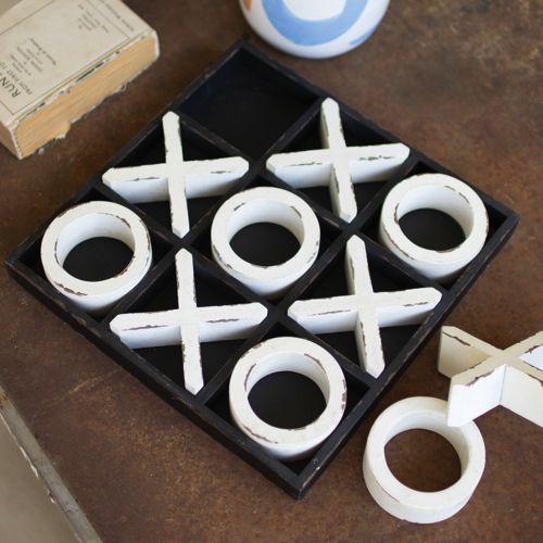 Kalalou Wooden Tic-Tac-Toe Game | Lands' End