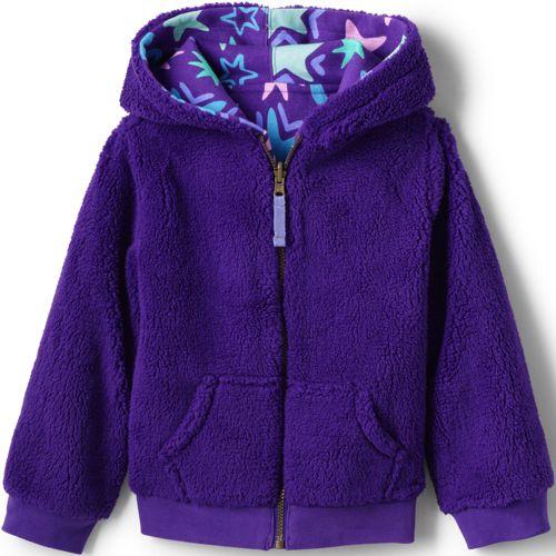 Kids Reversible Sherpa Fleece Hoodie