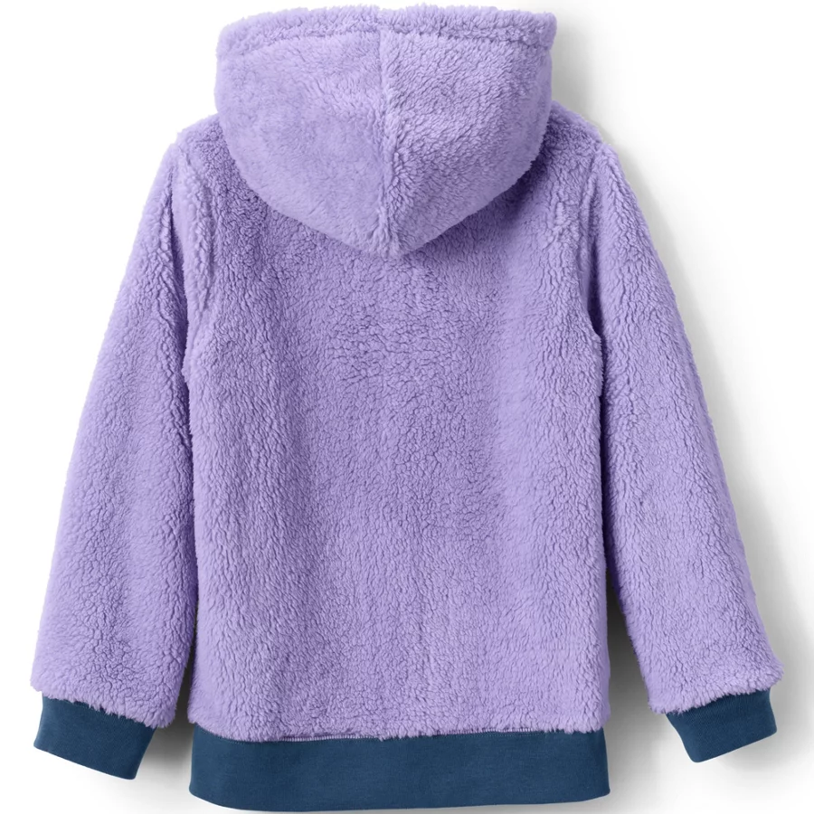 Kids' Reversible Sherpa Fleece Hoodie view 2