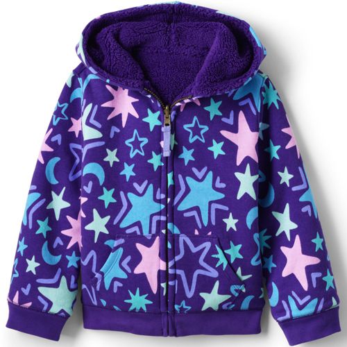 Kids Reversible Sherpa Fleece Hoodie