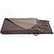 A and R Cashmere Wool and Cashmere Blend Reversible Throw Blanket, Front