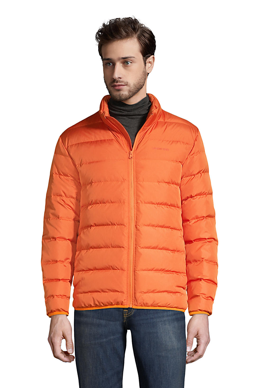 Lands' End Men's 600 Down Puffer Winter Jacket (3 color options)