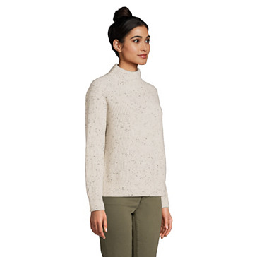 Relaxter Stehkragen-Pullover aus Kaschmir für Damen image number 2