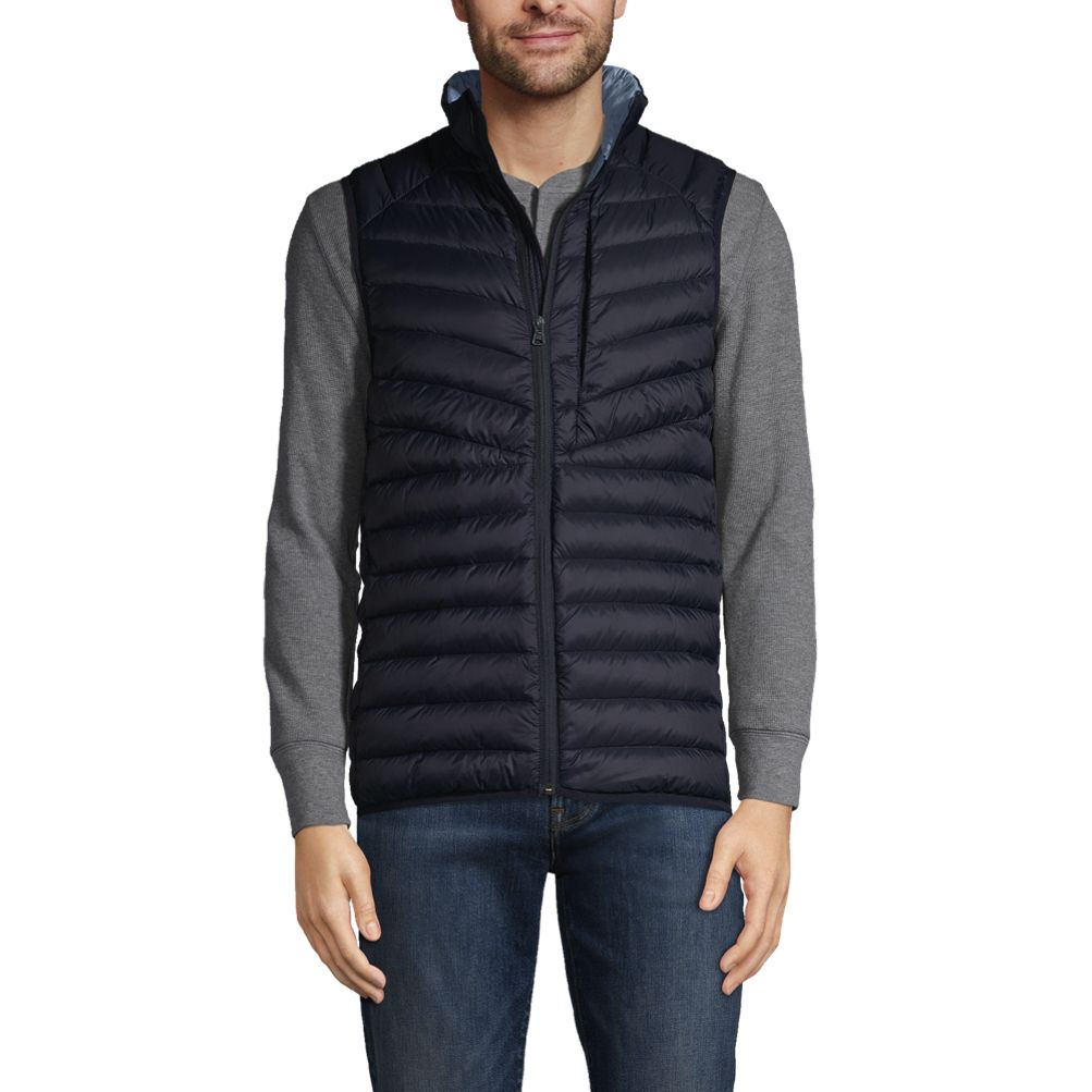 Men's Wanderweight Ultralight Packable Down Vest | Lands' End