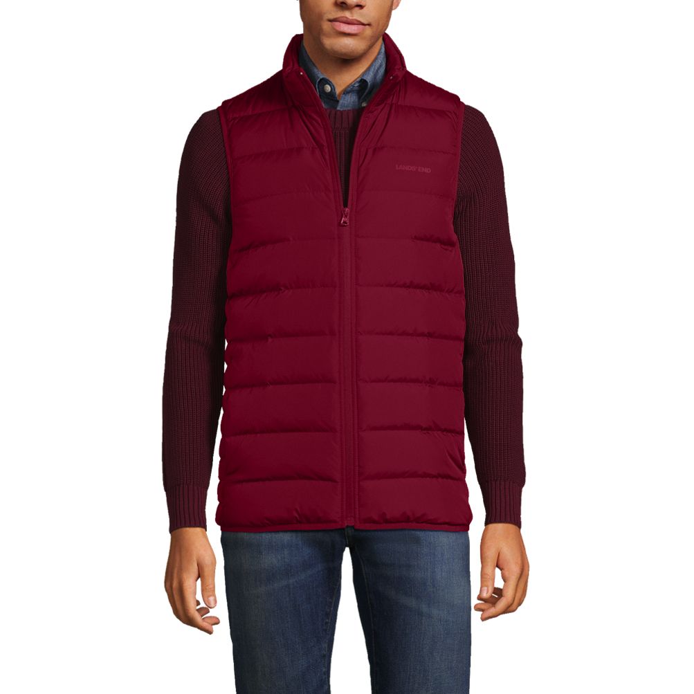 Lands end clearance down vest mens