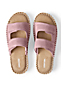 Sandalettes Confort Plates, Femme Pied Standard