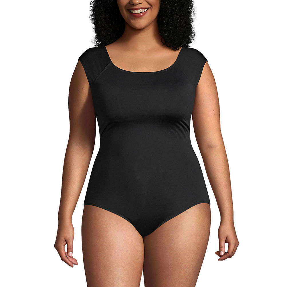 Lands' End ~ Ombre ShapeWear UPF-50 Women's Slimming One Piece Swimsuit $90  NIP