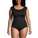 Women's Plus Size Chlorine Resistant Tummy Control Cap Sleeve X-Back One Piece Swimsuit, Front
