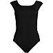 Women's Chlorine Resistant Tummy Control Cap Sleeve X-Back One Piece Swimsuit, Front