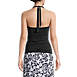 Women's Chlorine Resistant Square Neck Halter Tankini Swimsuit Top , Back