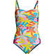 Women's Plus Size Chlorine Resistant Tummy Control Sweetheart One Piece Swimsuit Adjustable Straps, Front