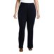 Women's Plus Size Sport Knit Denim High Rise Elastic Waist Pull On Pants, Front