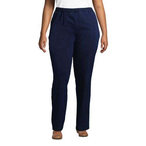 Just My Size Women's Plus Size Pull on Stretch Woven Pants, Also