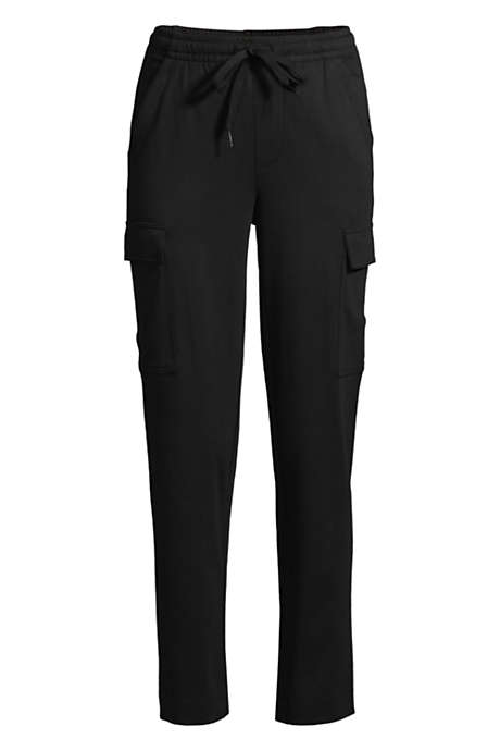 Women's Sport Knit High Rise Cargo Ankle Pants
